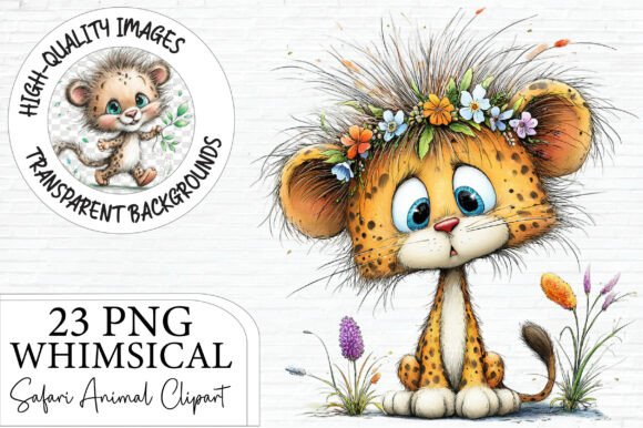 Download Whimsical Safari Animal Clipart - Animal clipart Collection
