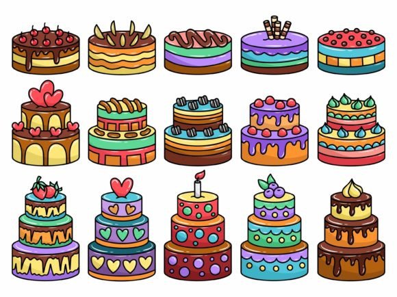 Download Hand Drawn Birthday Cake Illustration - Hand drawn Collection