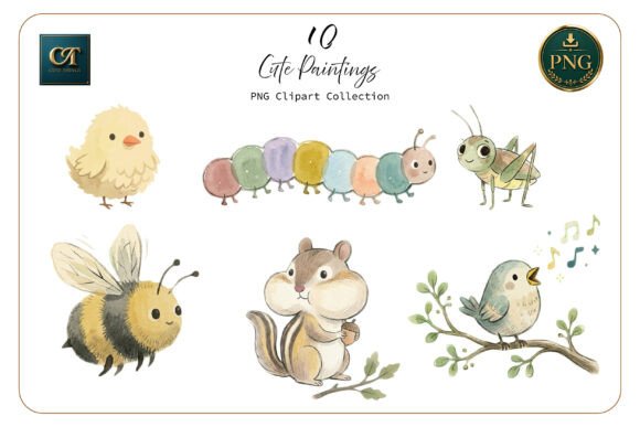 Download Cute Watercolor Animal Clipart Set - Animal clipart Collection