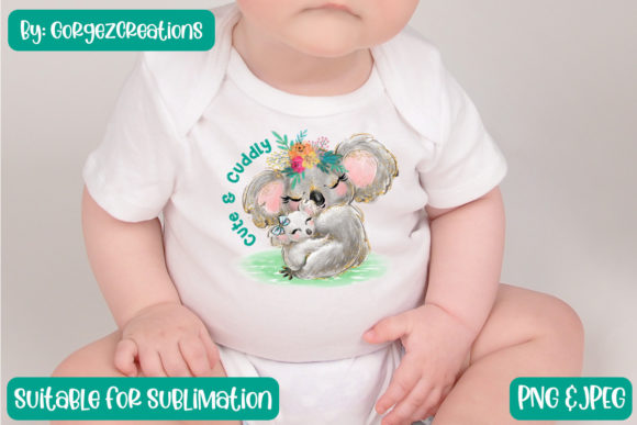 Download Cute and Cuddly Koala Baby Sublimation - Baby sublimation Collection