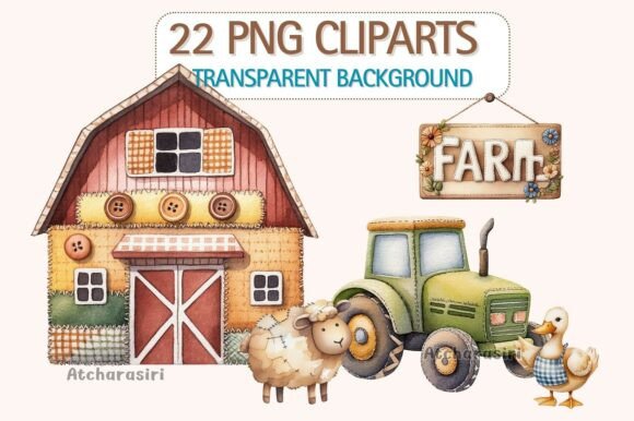 Download Farmhouse &amp; Farm Animals Clip Art - Farm animals Collection