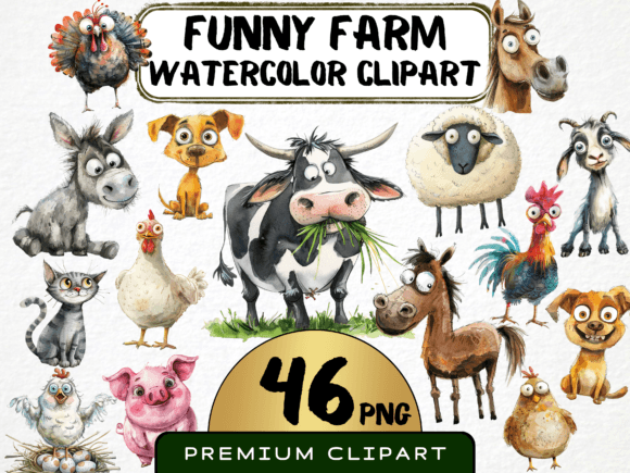 Download Funny Farm Animals Vol.2 - Farm animals Collection